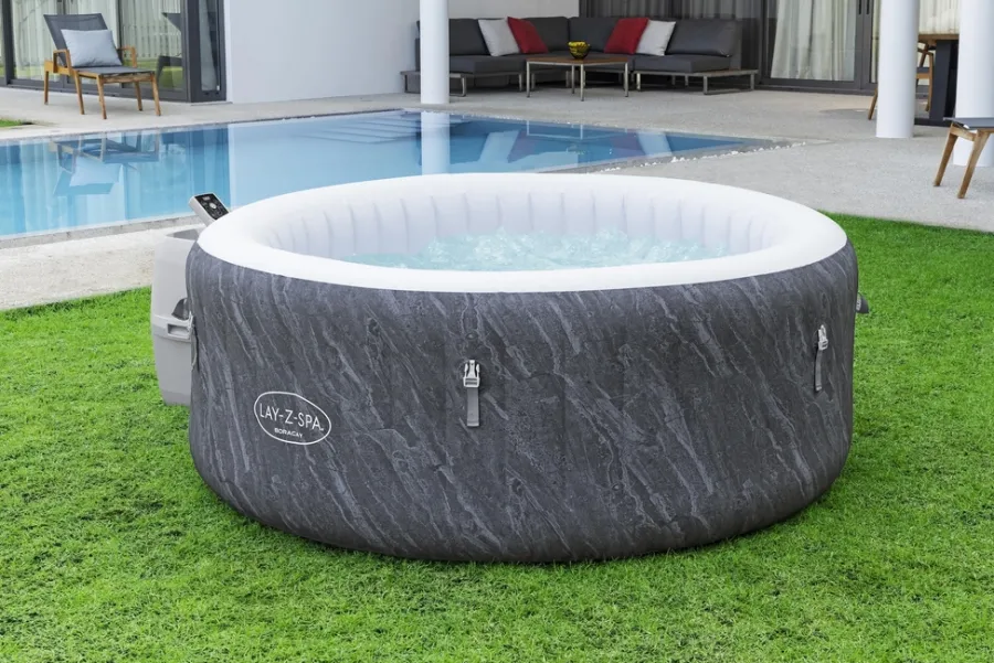 Bestway Udendørs Spabade|Lay-Z-Spa Boracay 4 spabad Ø180 cm Blue Marble
