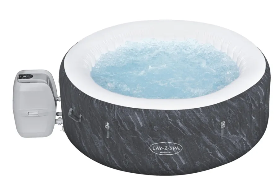 Bestway Udendørs Spabade|Lay-Z-Spa Boracay 4 spabad Ø180 cm Blue Marble