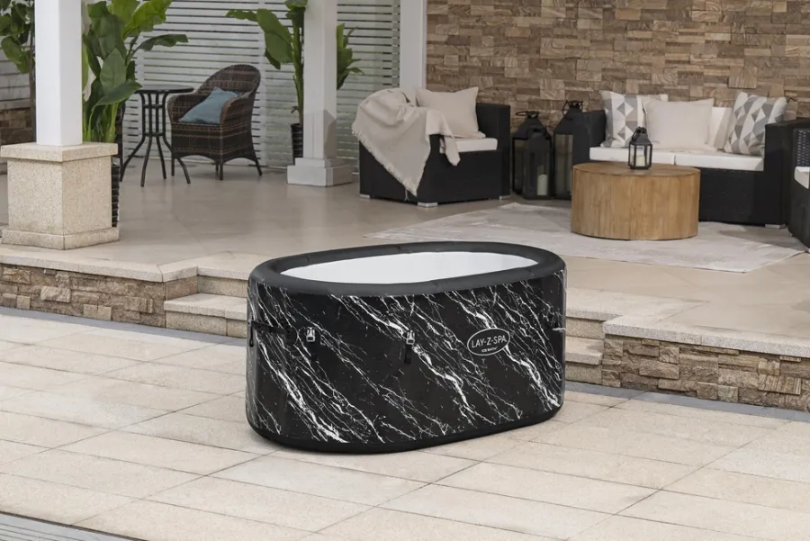 Bestway Badekar|Udendørs Spabade|Lay-Z-Spa Glacial Dip isbad 420 liter Sort marmor