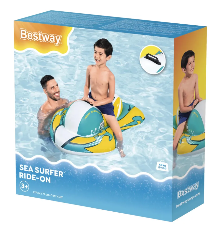 Bestway Strand- & Badelegetøj|Badedyr & Vandleg|Sea Surfer jetski badedyr 117 x 77 cm