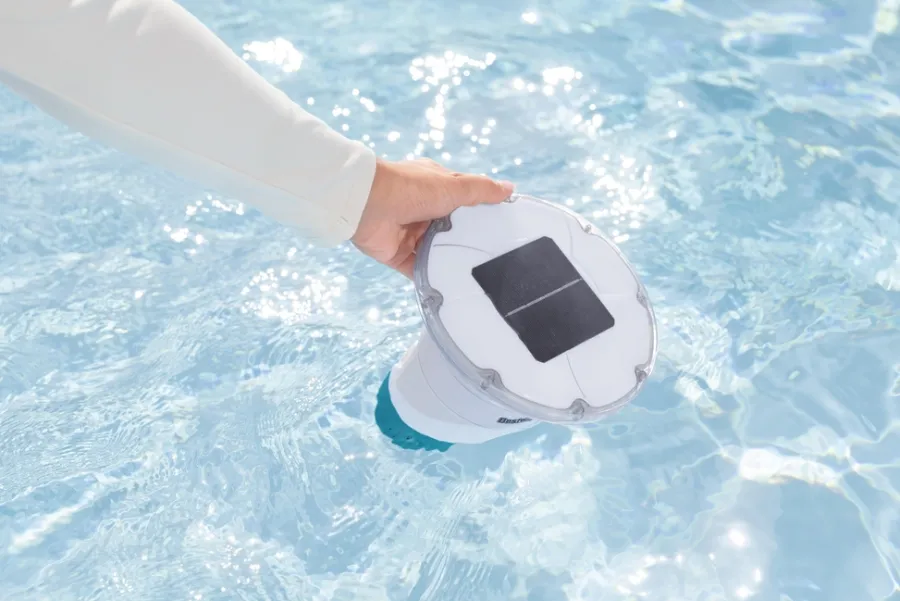 Bestway Poolkemi & Testudstyr|Solarglow LED kemikaliedispenser