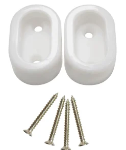 HOME it Knager & Knagerækker|Bøjlestangsholder oval 2 stk.