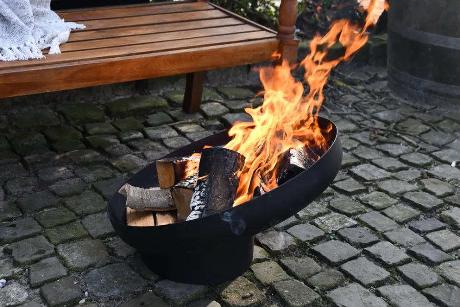 Gardenlife Fire Bålfad & Tilbehør|Bålfad hældende stål 56,5 x 60 cm