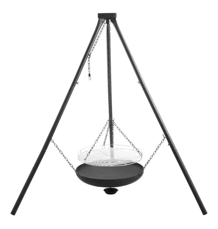 Grillexpert® Bålfad & Tilbehør|Bålsted tripod med bålfad og rist Ø55 cm -