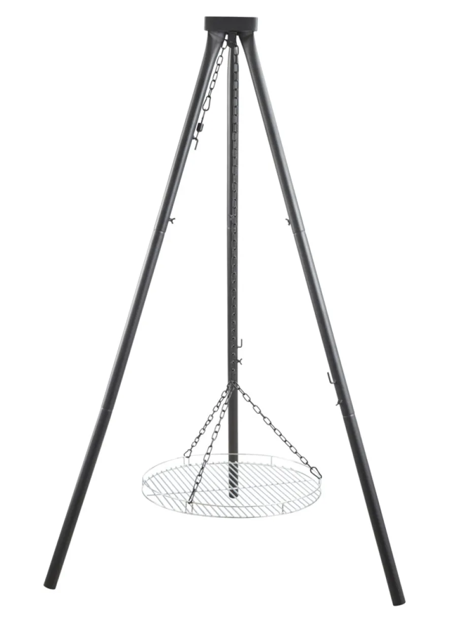 Grillexpert® Bålfad & Tilbehør|Bålsted tripod med bålfad og rist Ø55 cm -