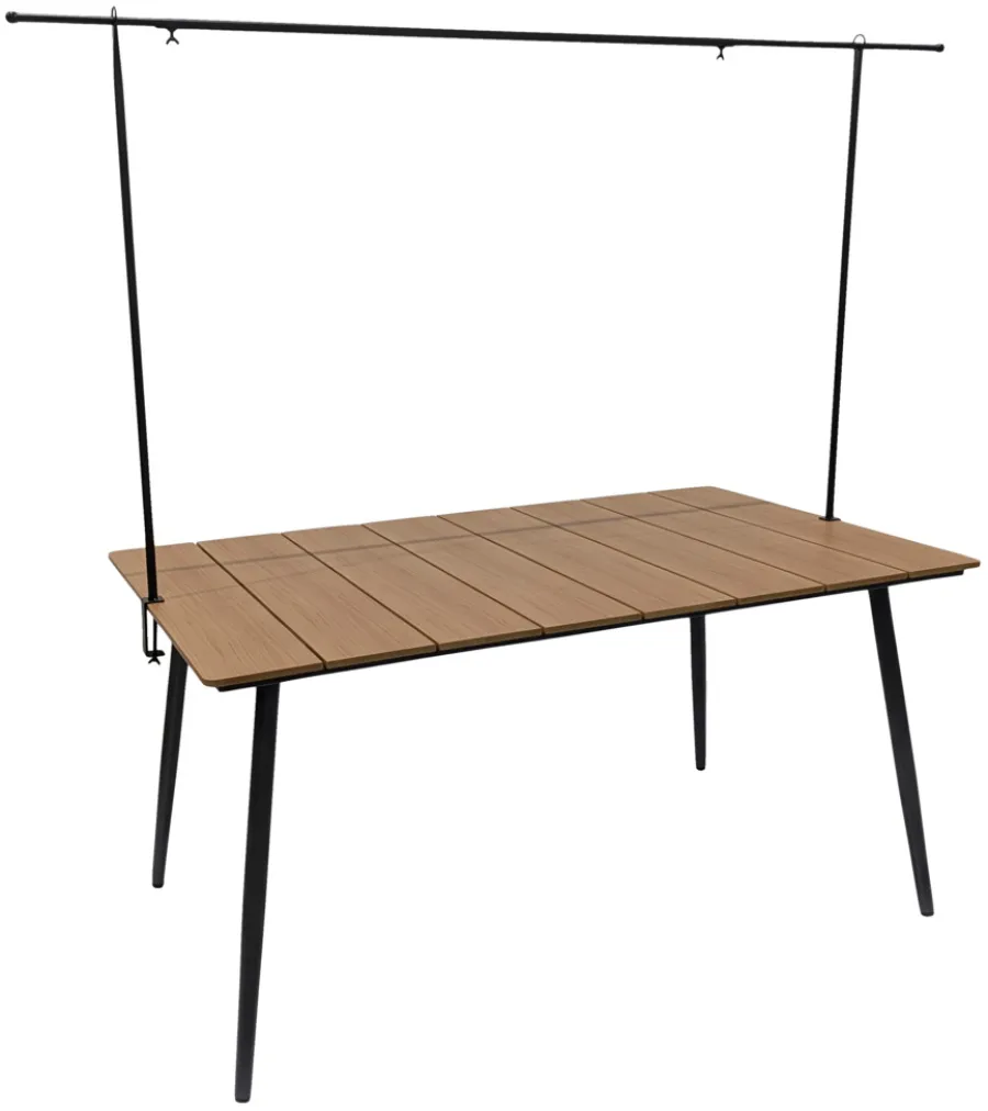 Sunlife® Sæsonafslutning|Pynt & Festudstyr|Bordstativ Utah 130-250 x 110 cm - Sort