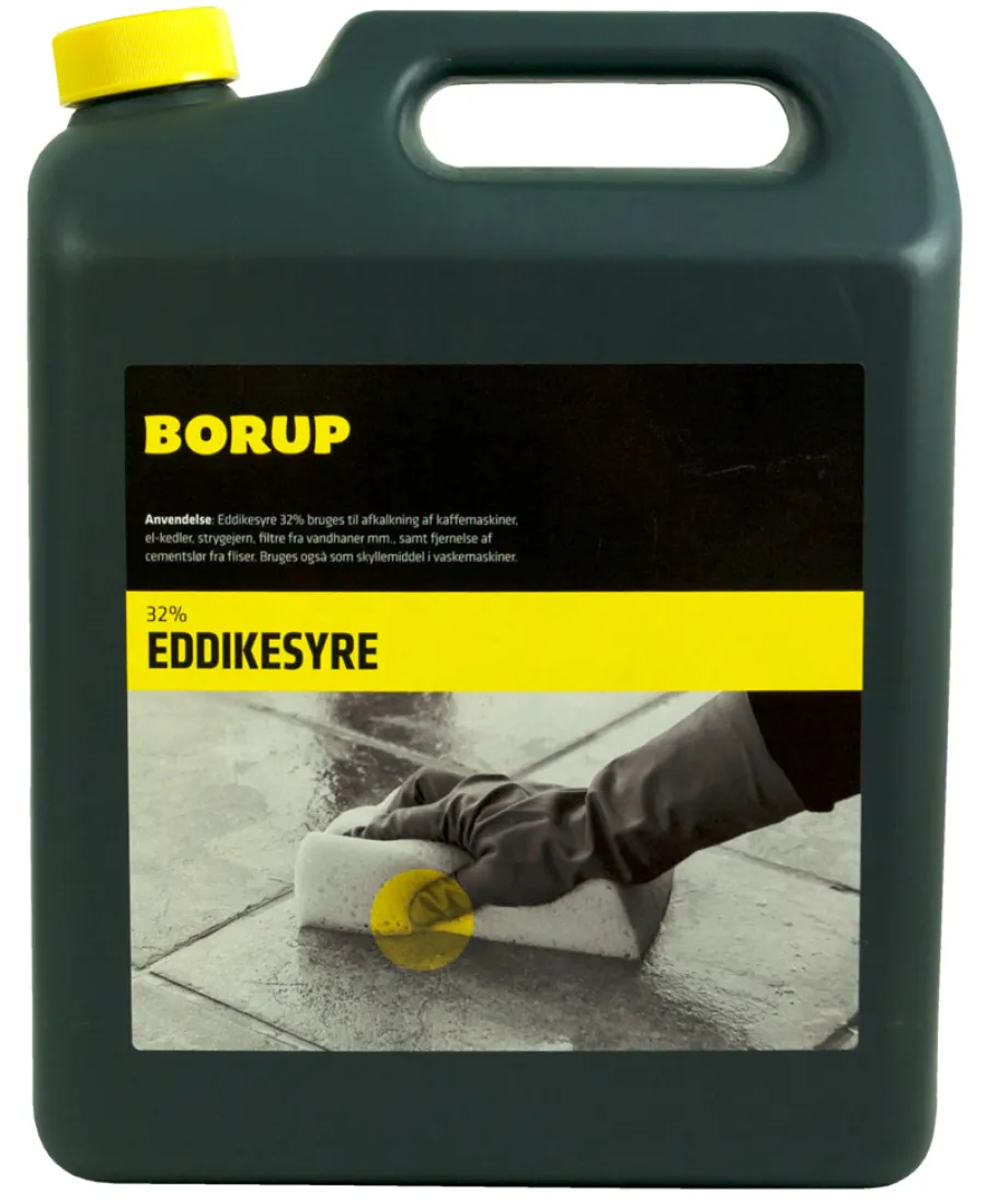 Borup Øvrige Kemikalier|eddikesyre 32 % 5 liter