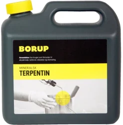 Borup Øvrige Kemikalier|mineralsk terpentin 2,5 liter