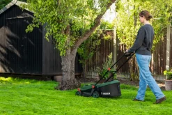 Bosch Plæneklippere|Akku Rotak 3-i-1-plæneklipper 18 V 5,0 Ah