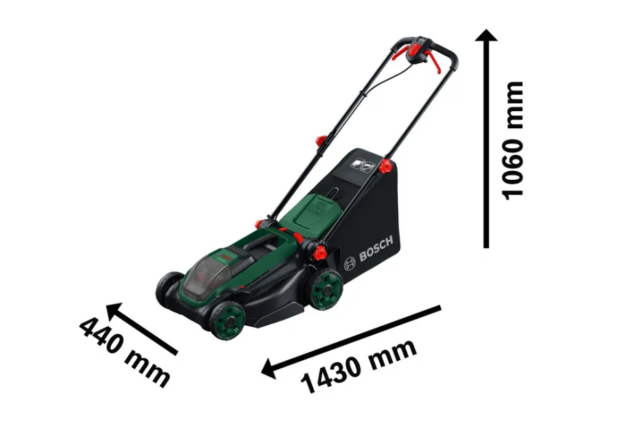 Bosch Plæneklippere|Rotak 18V2-38 akku plæneklipper