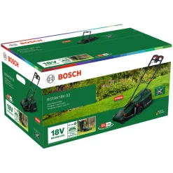 Bosch Plæneklippere|Rotak 18V-32 akku plæneklipper 4,0 Ah