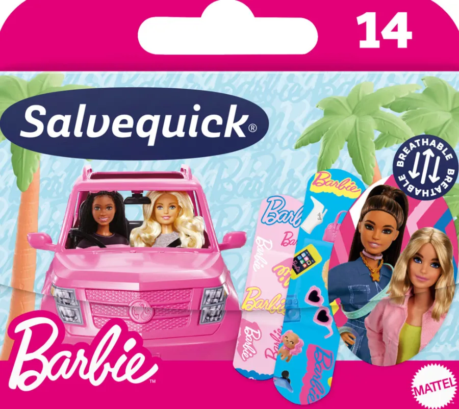 Salvequick Personlig Pleje|Børneplaster Barbie - 14 stk.