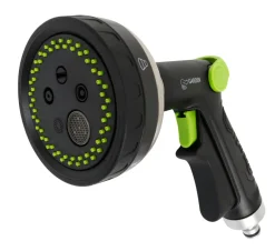 Garden® Koblinger & Sprøjtepistoler|Brusepistol m/5 funktioner - Grøn/sort
