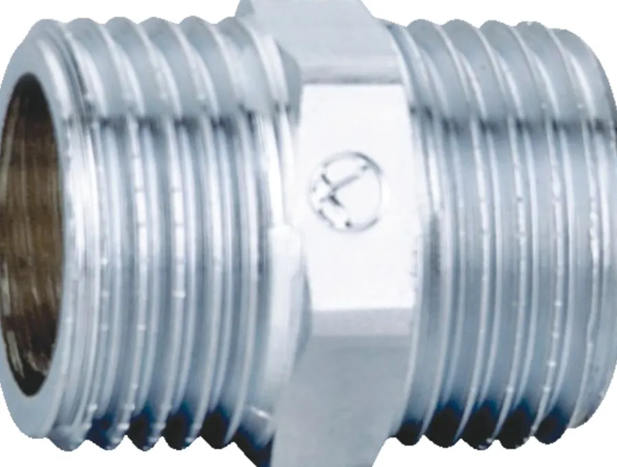 Forkromede|Brystnippel forkromet 3/4" x 3/4"