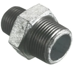 Galvaniserede|Brystnippel galvaniseret 3/4" x 1/2"