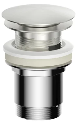 Reservedele Til Håndvaske|Bundventil pop-up 1 1/4" Ø66 mm børstet stål