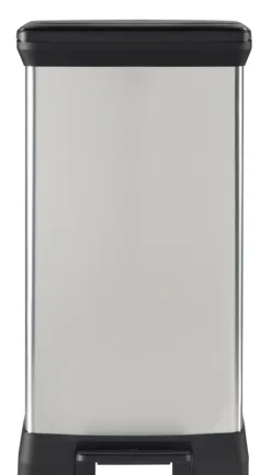 Curver Skraldespande|Affaldssortering|pedalspand sølv 50 liter Metalfinish