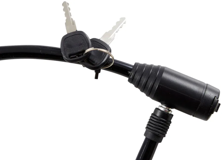 BikeZone® Kæde- Og Cykellåse|Cykellås wire Ø8 mm x 650 mm -