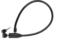 BikeZone® Kæde- Og Cykellåse|Cykellås wire Ø8 mm x 650 mm -