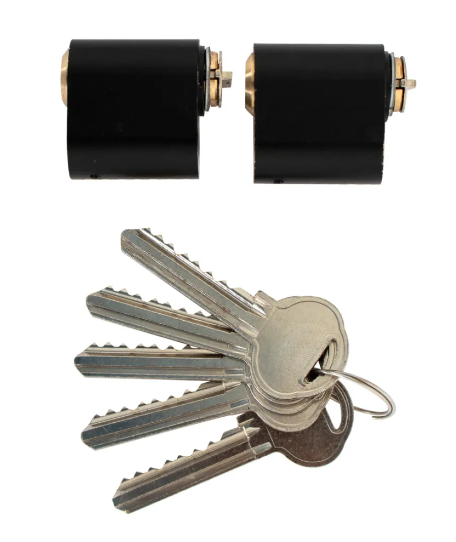 HOME it Dørhåndtag & Nøglecylindre|Cylinder oval 7-stift 2 stk. matsort