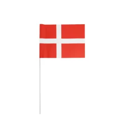 Pynt & Festudstyr|Flag & Flagstænger|Dannebrog på plastpind 10 stk. H40 cm