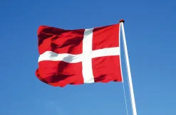 Gamle Danmark Flag & Flagstænger|Dannebrogsflag 170 x 225 cm