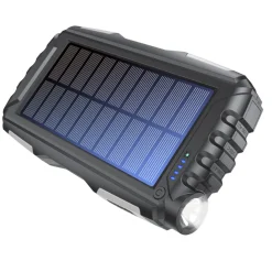 Denver Lyd & Tilbehør Til Mobiltelefoner|Campingudstyr|PSO-20010MK2 Solar Powerbank