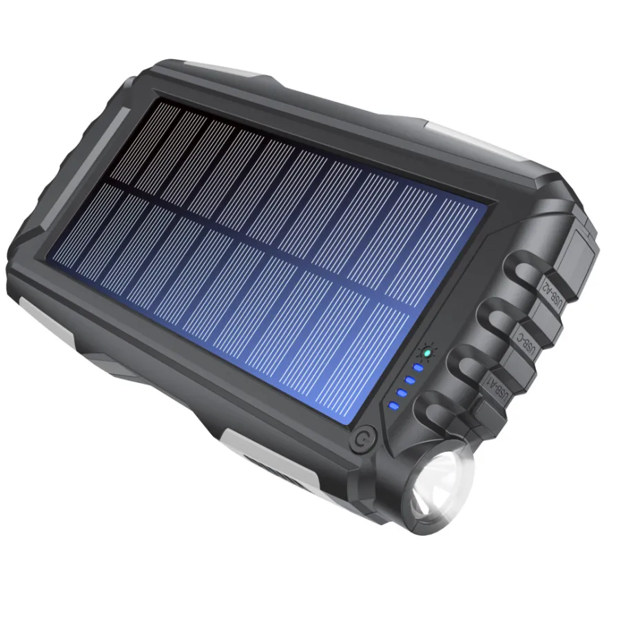 Denver Lyd & Tilbehør Til Mobiltelefoner|Campingudstyr|PSO-20010MK2 Solar Powerbank