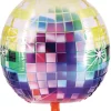 Pynt & Festudstyr|Discokugle folieballon multifarvet 1 stk. Ø35 cm