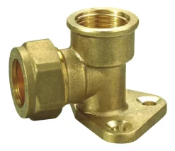 Fittings Til Rør|Dækvinkel klemring til kobberrør 1/2" x 12 mm Messing