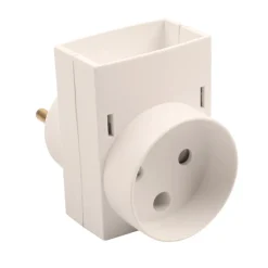 Elworks Stikdåser|Stikpropper|Dobbeltstik D3 1F+1R - Hvid
