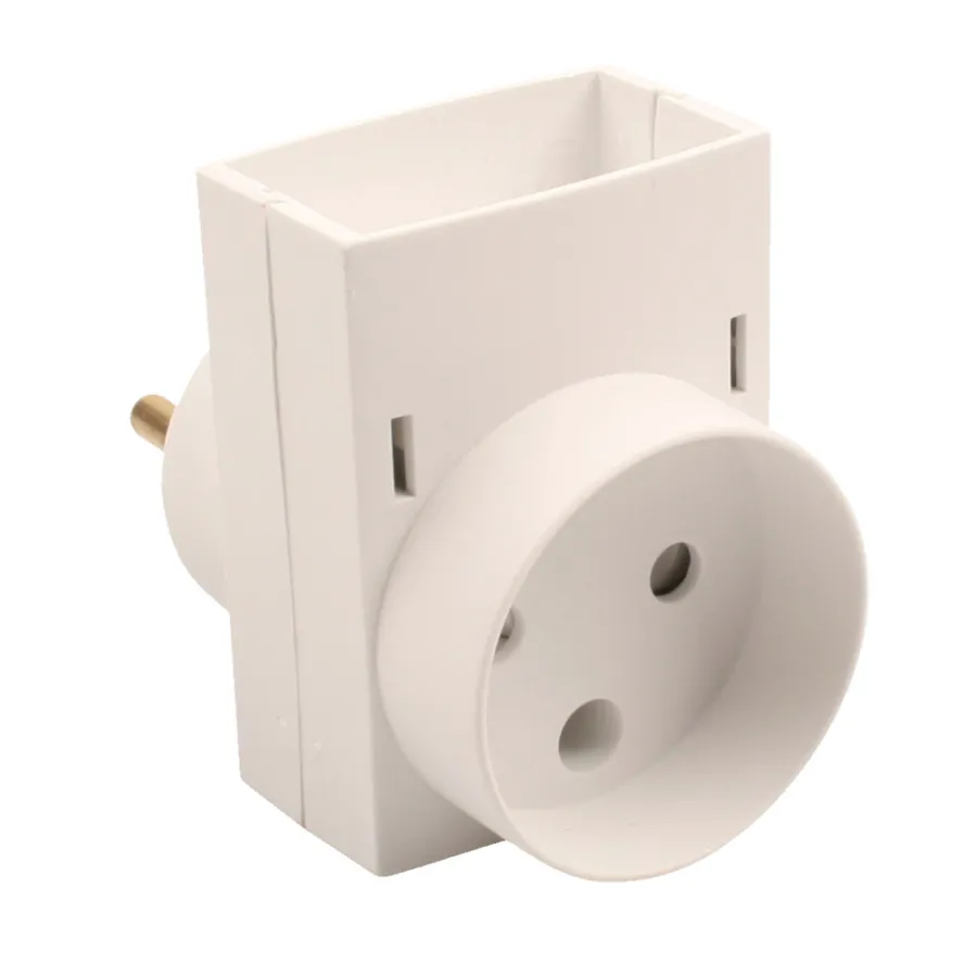Elworks Stikdåser|Stikpropper|Dobbeltstik D3 1F+1R - Hvid