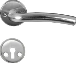 HOME it Dørhåndtag & Nøglecylindre|Dørgreb indvendig L-form bue mat krom