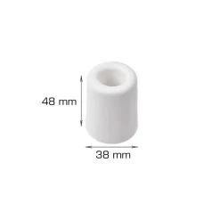 HOME it Dørstoppere|Dørstopper Ø38 x H48 mm hvid plast