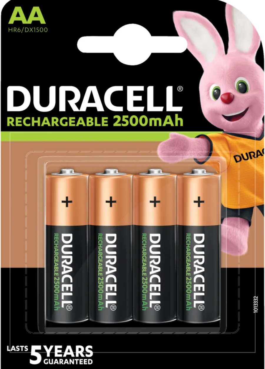 Duracell Genopladelige Batterier|genopladelige batterier AA 4-pk.