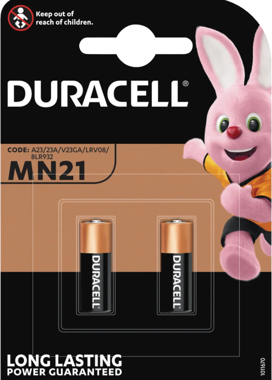Duracell Batterier|MN21 alkaline batterier 2-pk.