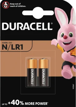 Duracell Batterier|Security N/LR1 alkaline batterier 2-pk.