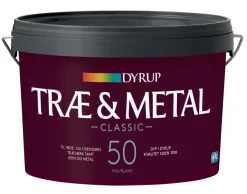 Dyrup Træ- & Metalmaling|Classic Træ & Metal 50 2,25 liter Hvid