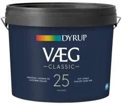 Dyrup Vægmaling|Væg Classic 25 4,5 liter Hvid