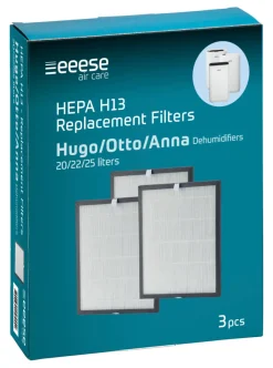 eeese air care Affugtere|HEPA H13 filter 3-pk. Hvid