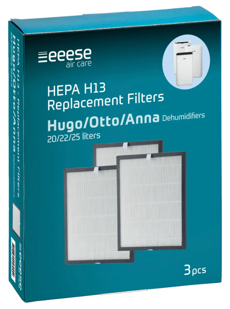 eeese air care Affugtere|HEPA H13 filter 3-pk. Hvid