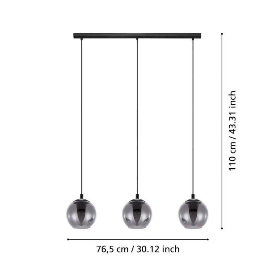 Eglo Loftlamper|Ariscani langbordspendel Sort