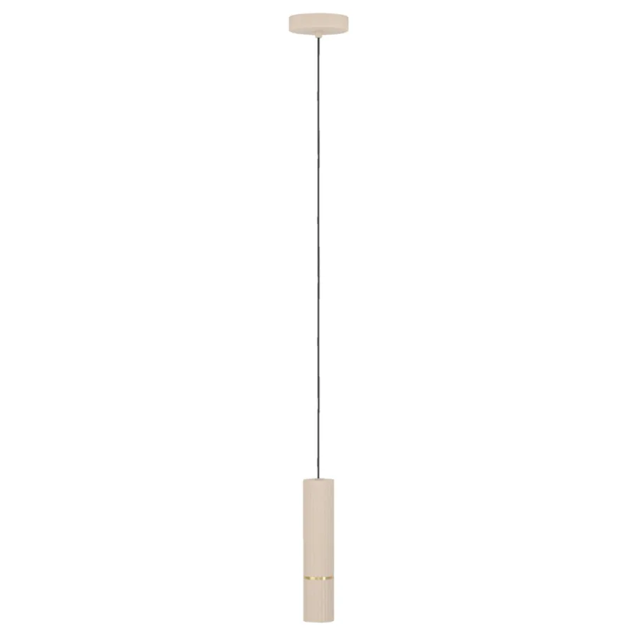 Eglo Loftlamper|Caminia pendel Ø6 cm Sand/børstet messinglook