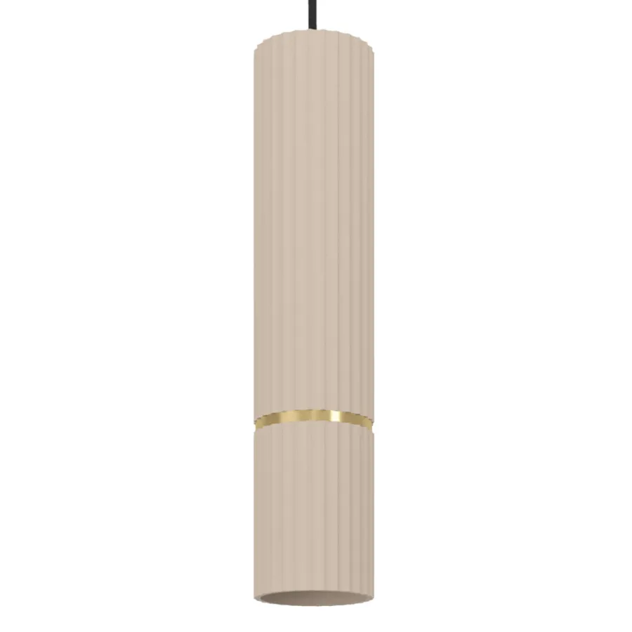 Eglo Loftlamper|Caminia pendel Ø6 cm Sand/børstet messinglook