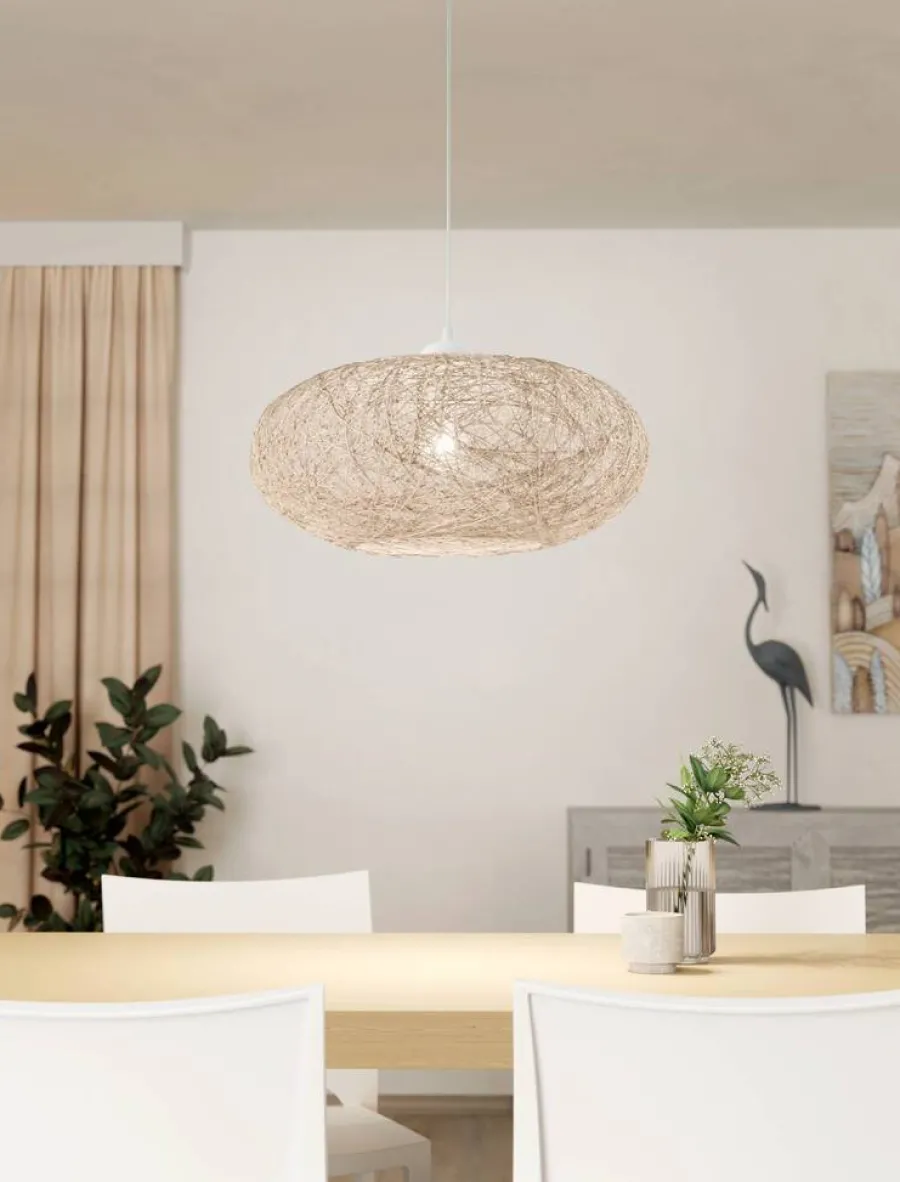 Eglo Loftlamper|Campilo pendel beige Ø45 cm