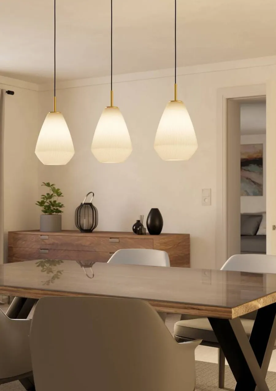 Eglo Loftlamper|Caprarola langbordspendel sand 90 x 110 cm