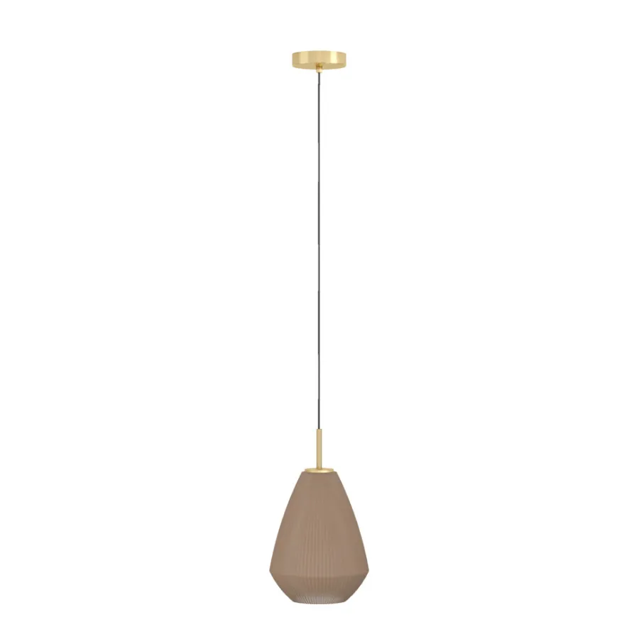 Eglo Loftlamper|Caprarola pendel sand/messingfinish Ø20 cm
