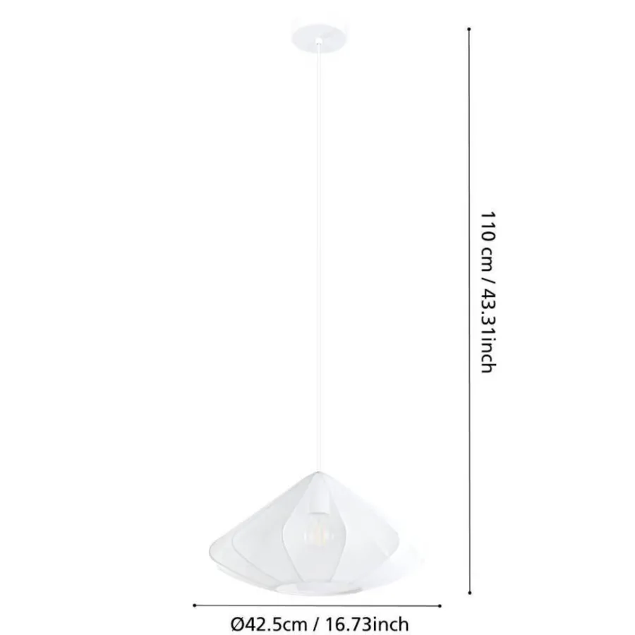 Eglo Loftlamper|Dolwen pendel Ø42,5 cm Hvid