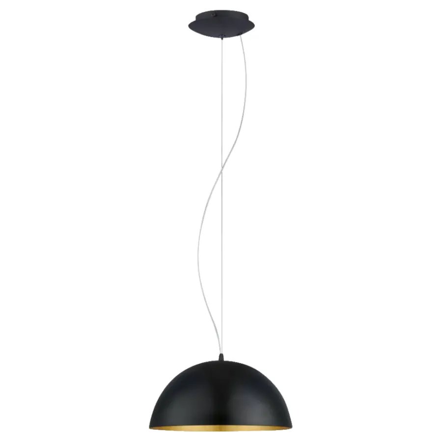 Eglo Loftlamper|Gaetano 1 pendel Ø38 cm Ø38 cm Sort/guld