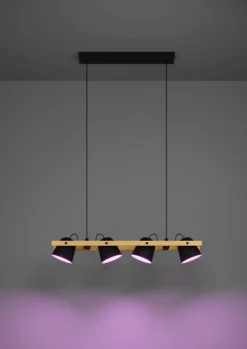 Eglo Loftlamper|Hornwood-Z langbordspendel Sort/brun